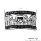 Schwarzer Spinell Ring 925 Silber rhodiniert  ca. 0,80 ct image number 4