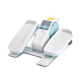 Kompakter Elektro Stepper, Anti Rutsch Pedale, Anzeige und Fernbedienung, 47 x 42 x 23.5 cm, Weiß