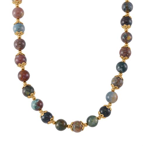 Indische Achat-Halskette, 45 cm - 420 ct. image number 0
