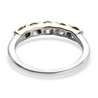 Natürlicher Jenipapo Andalusit Ring 925 Silber Bicolor  ca. 0,56 ct image number 5