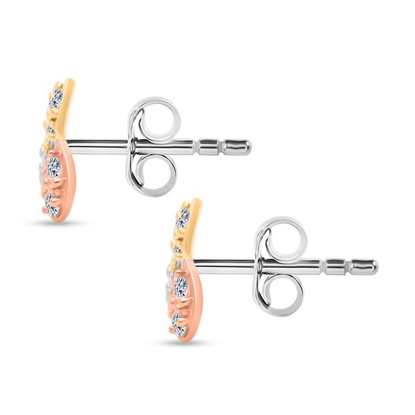 LUXURIANT SI-GH Labor Diamant dreifarbige Ohrringe - 0,50 ct. image number 3