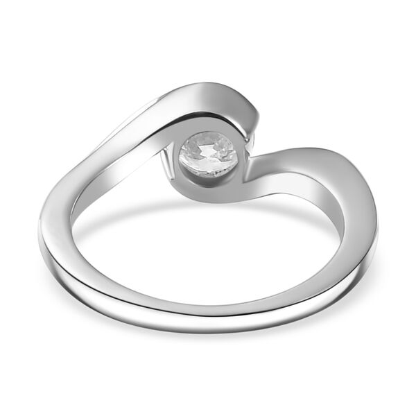 Moissanit Ring, 925 Silber rhodiniert - 0,76 ct. image number 6