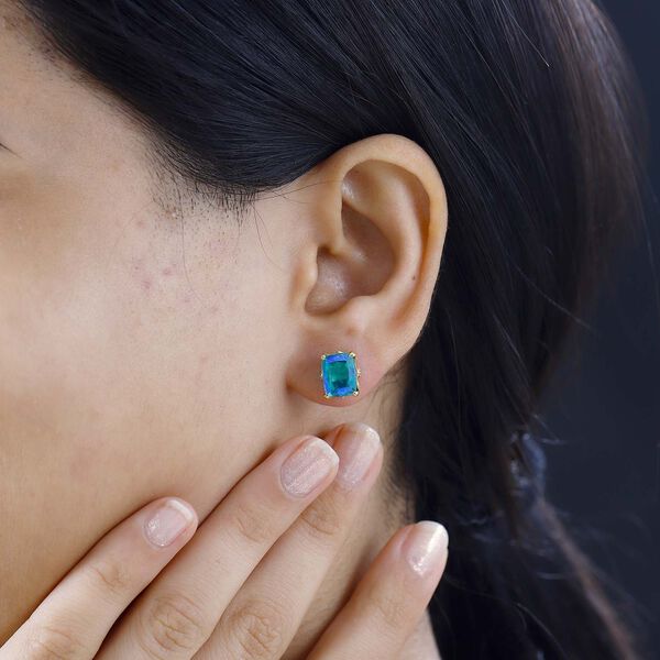 Pfau Triplett Quarz Ohrringe - 4,55 ct. image number 3