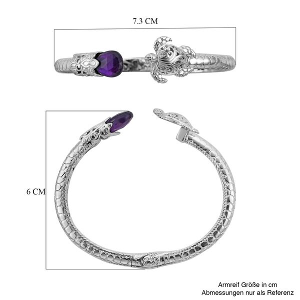 Royal Bali Kollektion- afrikanischer Amethyst-Armreif, 19cm - 7 ct. image number 6