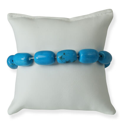 Blauer Magnesit Armband Flexibel (ca. 18-19 cm) ca. 220.00 ct