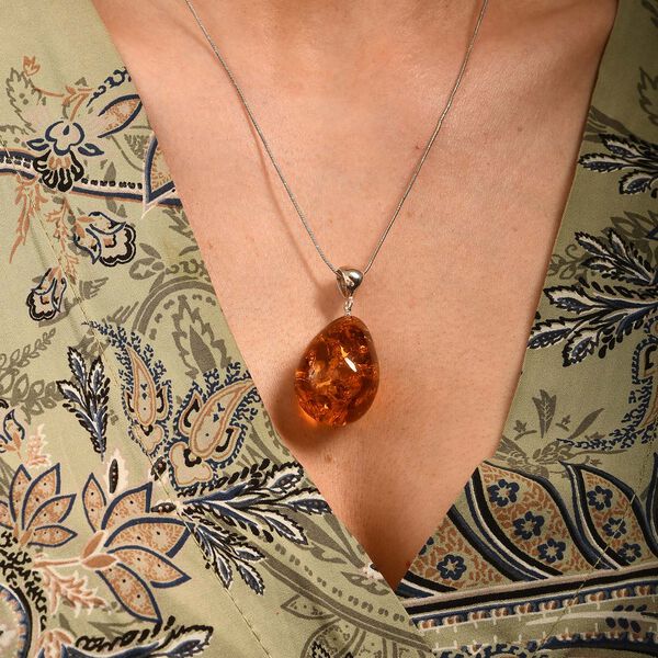 Nat&uuml;rlicher, baltischer Bernstein Anh&auml;nger, ca. 25,00 ct. image number 2