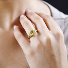 AAA Ouro Verde Quarz und Topas Ring, ca. 2,19 ct. image number 2