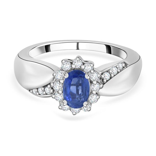 London Blautopas und Zirkon Ring - 0,91 ct. image number 0