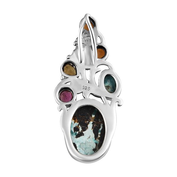 Sierra Nevada Türkis und Mehrfach-Turmalin-Anhänger - 7,09 ct. image number 5