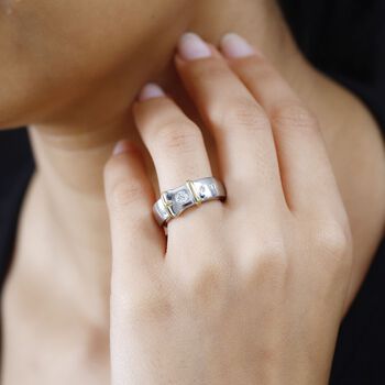 Moissanit Ring - 0,23 ct.