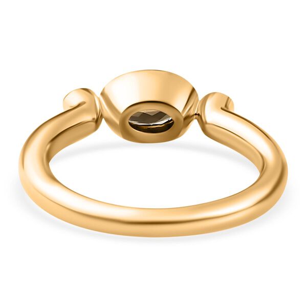 AA nat&uuml;rlicher goldener Tansanit und Zirkon Ring- 0,47 ct. image number 6