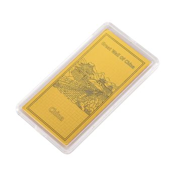 Ein Hauch von Luxus- 999er Goldplatte Chinesische Mauer