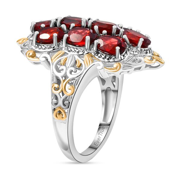 Roter Granat Ring Messing (Gr&ouml;&szlig;e 17.00) ca. 5,12 ct image number 5