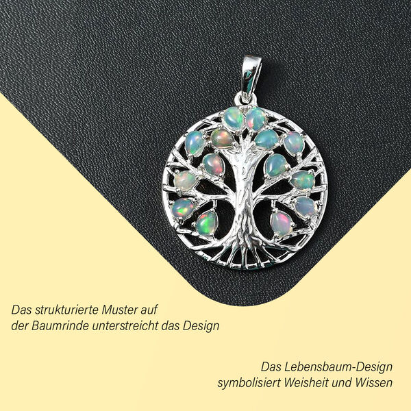 AA &auml;thiopischer Opal-Anh&auml;nger, 925 Silber rhodiniert - 1,44 ct. image number 2