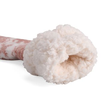 Kuschelige Sherpa Socken, Rentiermuster, Rosa