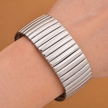 Flexibles Armband in Silberton