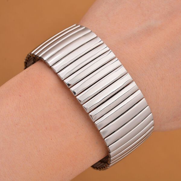 Flexibles Armband in Silberton image number 1