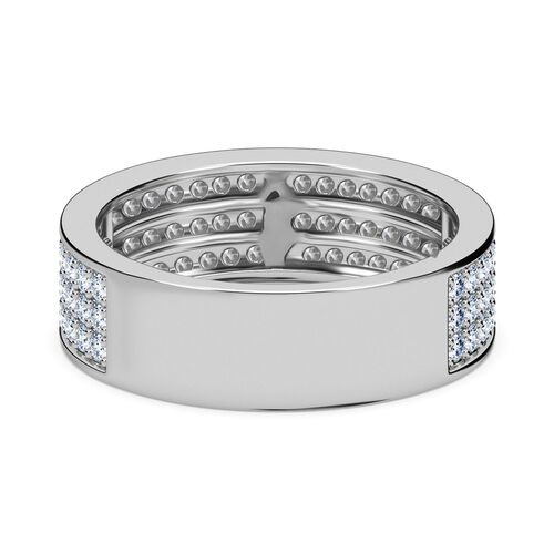 LUXURIANT DIAMOND - Lab Grown Diamant SI-GH SGL zertifiziert Ring, 925 Silber rhodiniert (Größe 17.00) ca. 1,00 ct image number 5