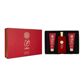 Nusuk Ajwaa konzentriertes 3er-Geschenkset (Parfüm 100ml, Bodylotion 100ml und Duschgel 100ml)