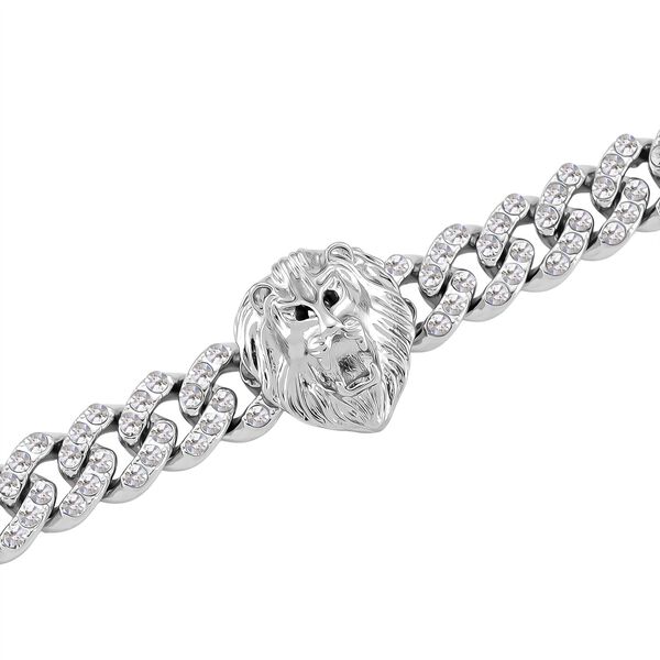 Wei&szlig;er Kristall Armband ca. 19 cm image number 5