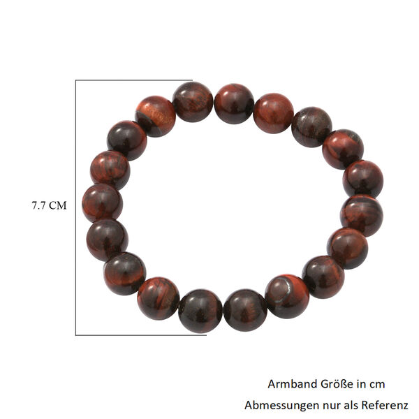 2er-Set rotes & gelbes Tigerauge-Armband, 19 cm lang, 925 Silber ca. 297,50 ct image number 6