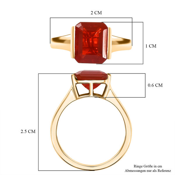 LUXORO AAAA Blaze Feueropal Ring in 585 Gold - 2,12 ct. image number 7