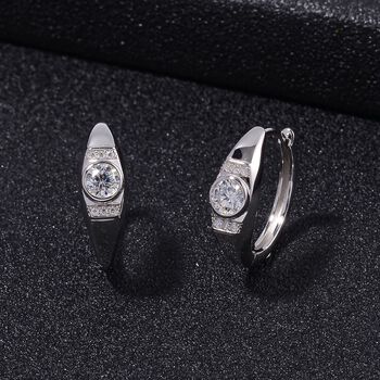 Moissanit Ohrringe - 0,77 ct.