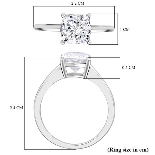 LUXURIANT DIAMOND- VS Labor Diamant VS Ring in 950 Platin - 2 ct. image number 3