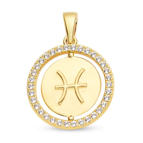 Weißer Zirkon Fische-Anhänger - 0,63 ct. image number 4