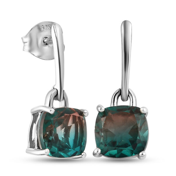 Aqua Terra Costa Quarz Solit&auml;r-Ohrh&auml;nger in Silber, 3,34 ct. image number 4