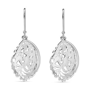 Royal Bali Kollektion -Ohrringe mit Blatt-Motif in 925 Silber