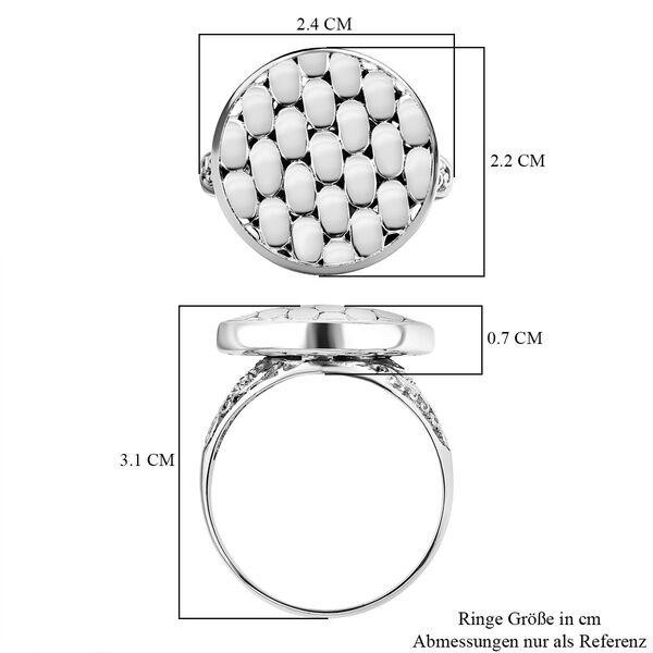 Royal Bali Kollektion- Strukturierter Silber-Ring image number 5