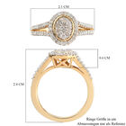 Diamant-Ring, 925 Silber vergoldet  ca. 0,50 ct image number 6