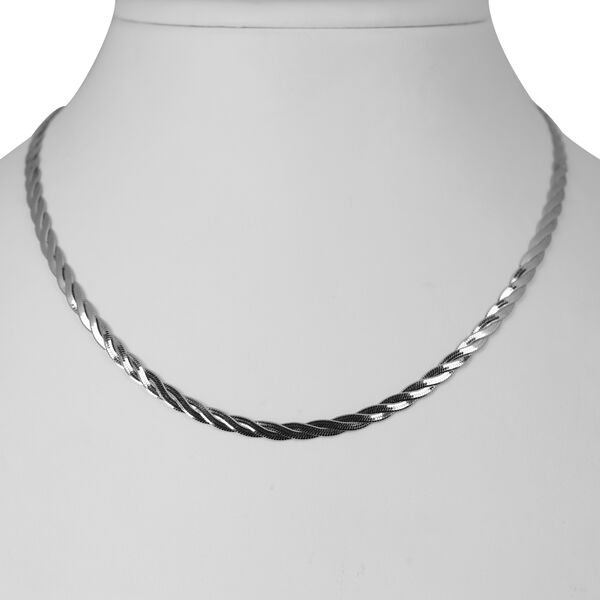 WRAPPED MAGICFLEX 925 Silber rhodiniert Halskette ca. 40.5 cm + 5 cm Extender, ca. 8,03g