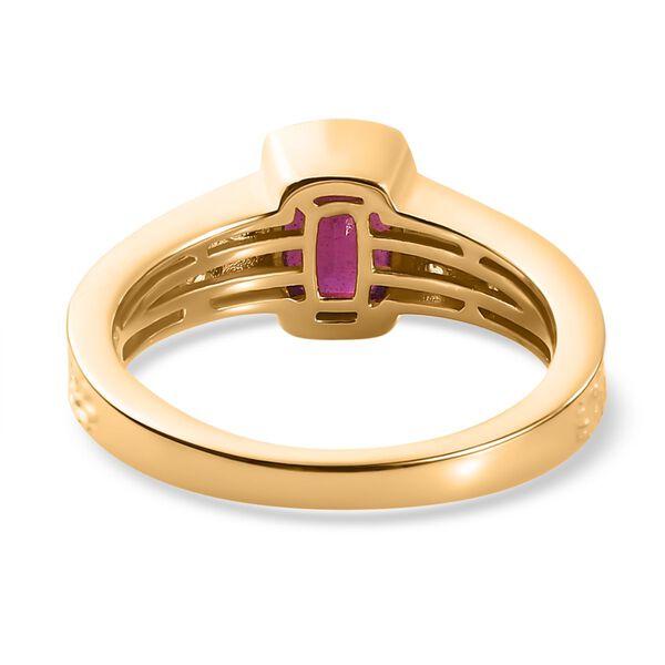 Afrikanischer Rubin und Zirkon-Ring - 1,45 ct. image number 6