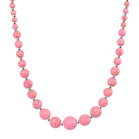 Almandin Halskette, 45+5 cm Extender - 160 ct.