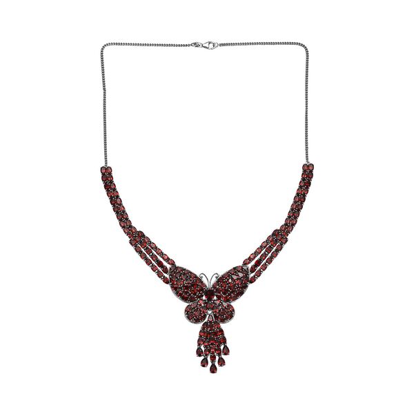 Nat&uuml;rliche Mosambik Granat-Halskette, 45cm - 87,42 ct. image number 4