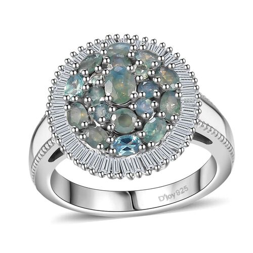 Alexandrit Ring 925 Silber rhodiniert (Größe 18.00) ca. 1,61 ct image number 0