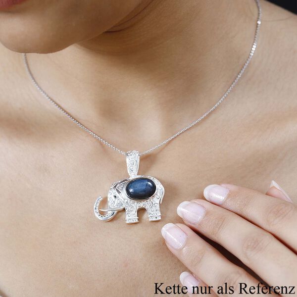 AAA Labradorit und schwarzer Spinell-Anh&auml;nger - 7,62 ct. image number 4