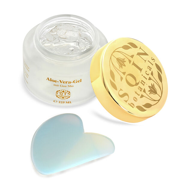 SQIN Botanicals - Aloe Vera Gel Set mit Opalit Gua Sha, 225ml image number 4