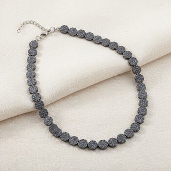 H&auml;matit Halskette ca. 50 cm ca. 254,00 ct.