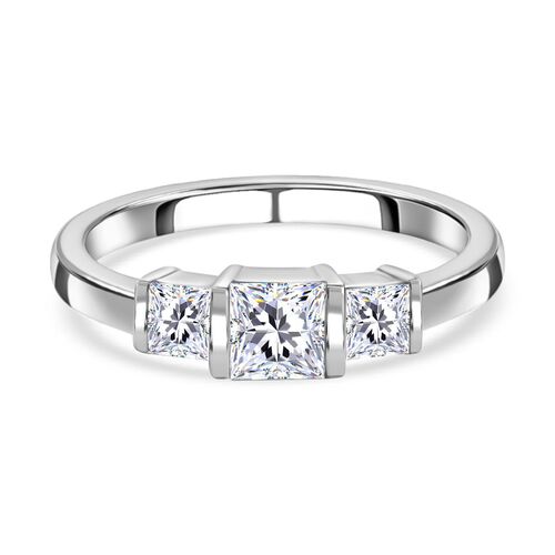 J Francis gefertigt mit SWAROVSKI-  Swarovski Zirkonia Ring, 925 Silber rhodiniert image number 0