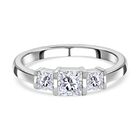 J Francis gefertigt mit SWAROVSKI Zirkonia Ring 925 Silber rhodiniert (Größe 17.00)