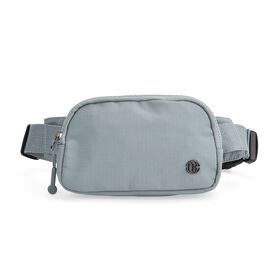 Nylon-Gürteltasche mit Hauptfach und Innentasche, verstellbarer Hüftgurt und Schnellverschluss, 19x12x6 cm, Blau