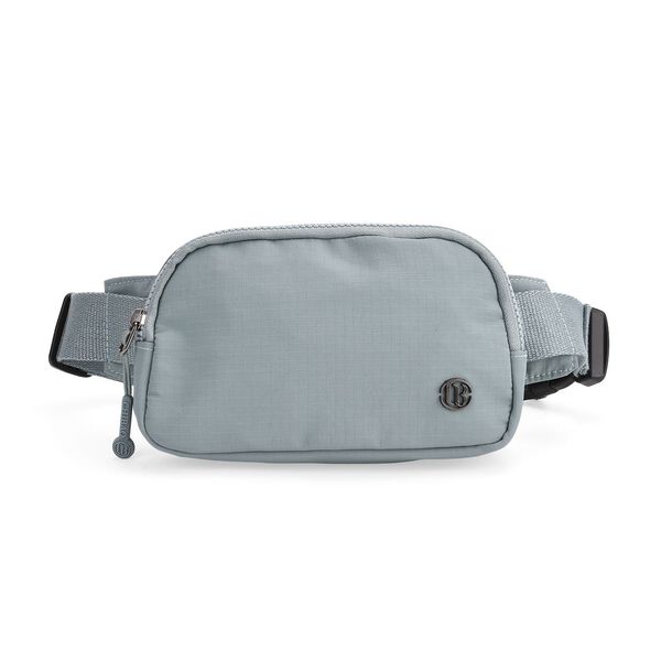 Nylon-Gürteltasche mit Hauptfach und Innentasche, verstellbarer Hüftgurt und Schnellverschluss, 19x12x6 cm, Blau
