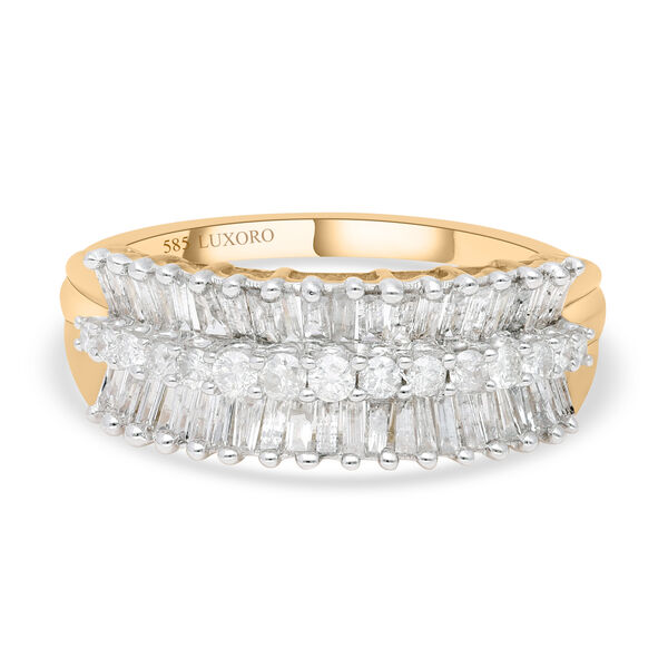 LUXORO wei&szlig;er I2-GH SGL zertifizierter Diamant-Ring - 1 ct.
