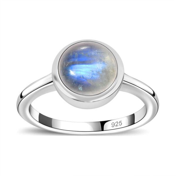 Regenbogen Mondstein Ring, ca. 2,29 ct. image number 5