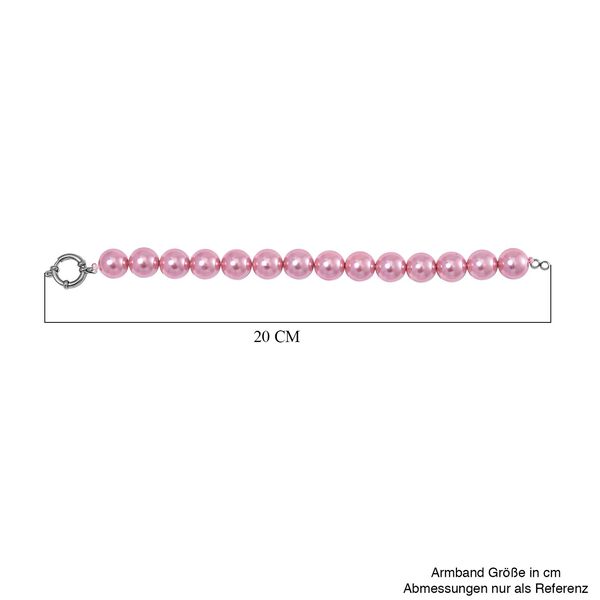 Rosa Muschelkernperle Armband image number 6