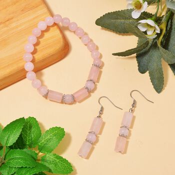 Rosenquarz Schmuckset - 136 ct.