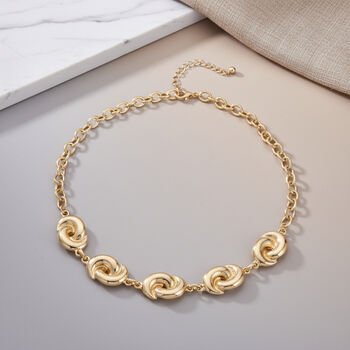 Gelb Halskette ca. 50 cm + 5 cm Extender, ca. 59,30g